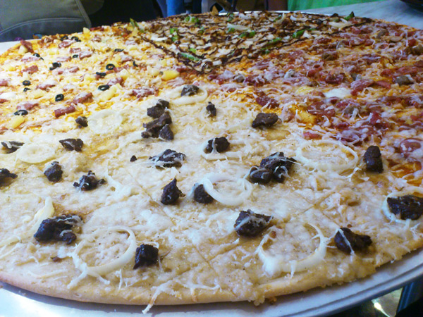 4种口味最大的披萨